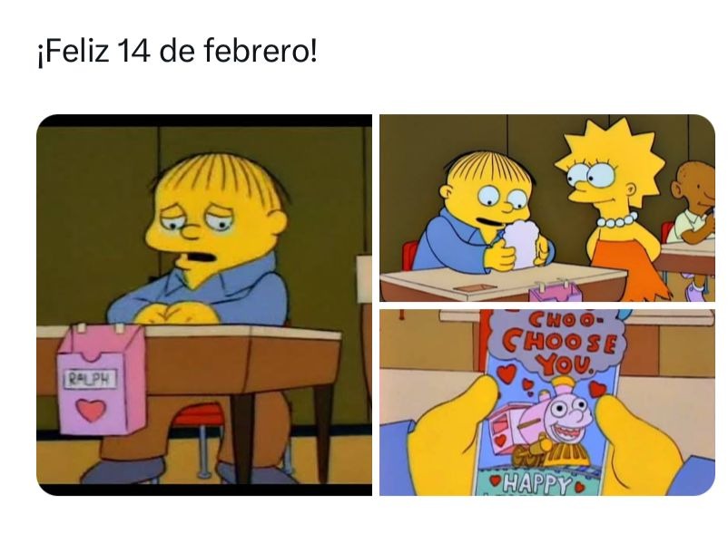 Memes 14 de febrero Simpsons 