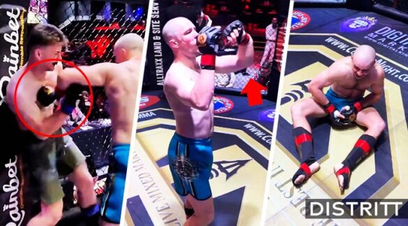 Peleador de MMA noquea a su rival con el brazo roto