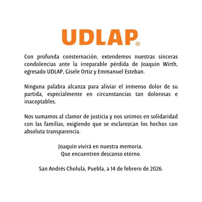 Udlap pide justicia