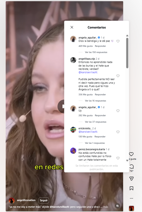 ¿Pelearon Ángela Aguilar y Karol Sevilla?