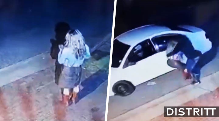 Mujer evita secuestro de taxi pirata codeando a su agresor |VIDEO