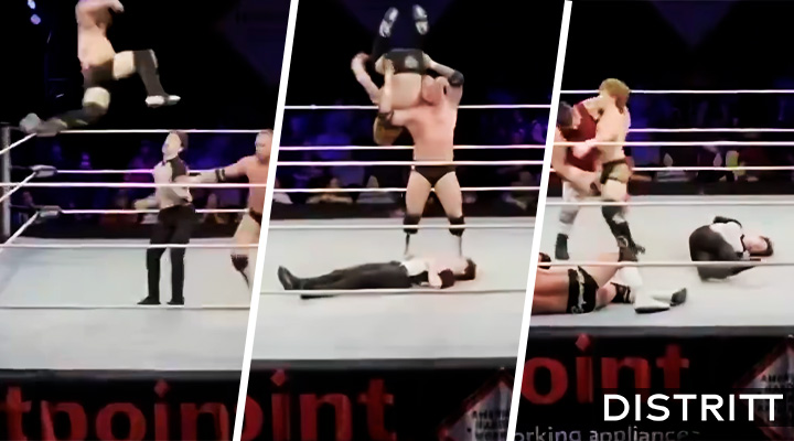 Réferi de lucha libre convulsiona en ring tras golpe |VIDEO
