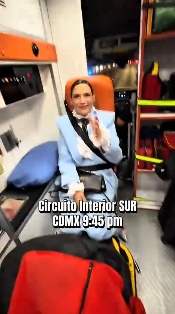 Tunden a Natalia Jiménez por viaje en ambulancia hacia fiesta de Carlos Rivera