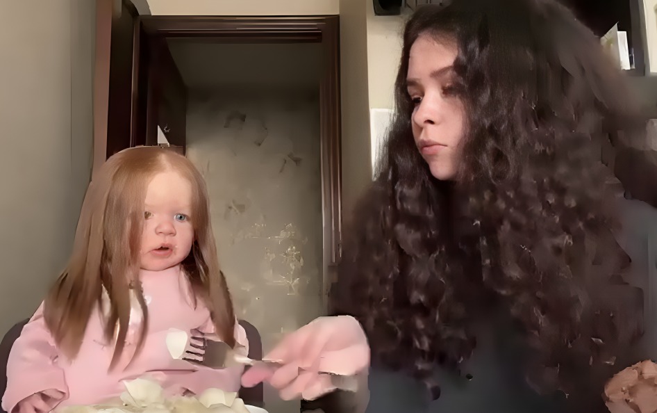 Muñeca se mueve sola frente a su dueña