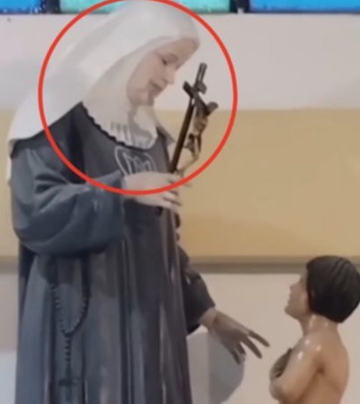Redes sociales reaccionan a Virgen que parpadeó en misa