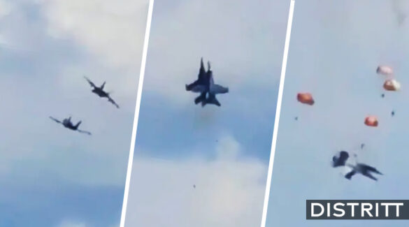 Dos aviones de guerra chocan durante show en EU |VIDEO