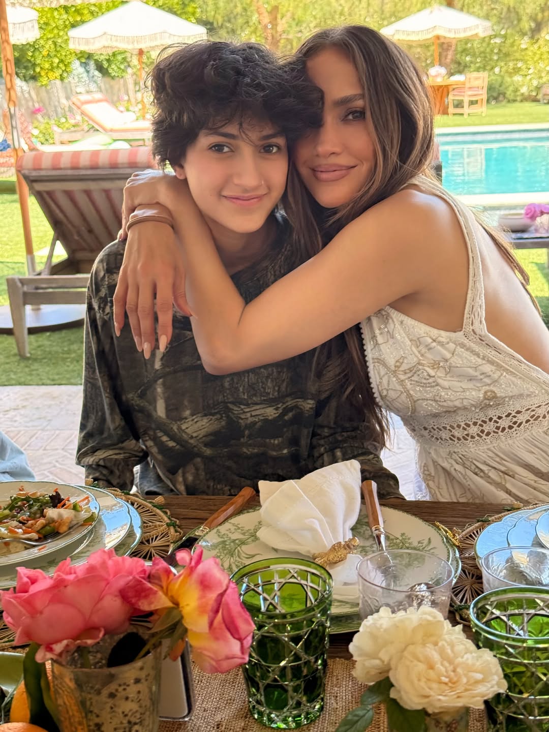 Jennifer Lopez con sus hijos