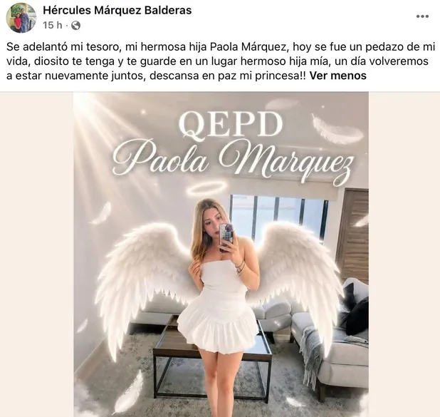 ¿Qué se sabe sobre la muerte de Paola Márquez?