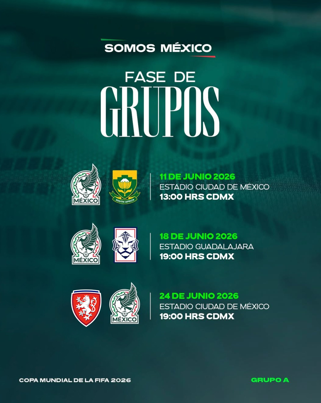 ¿Cuándo jugarán México y República Checa en el Mundial?