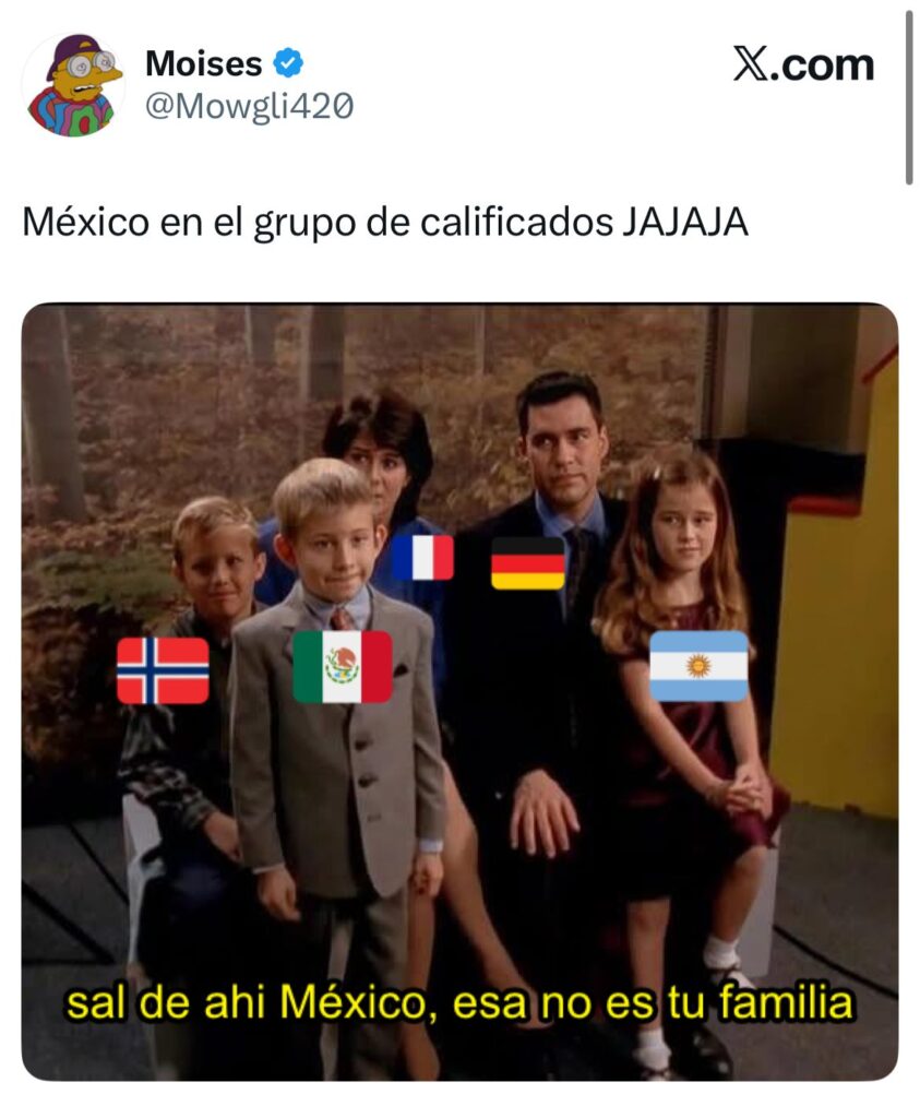 Aí fue el memes de México vs. Chequia
