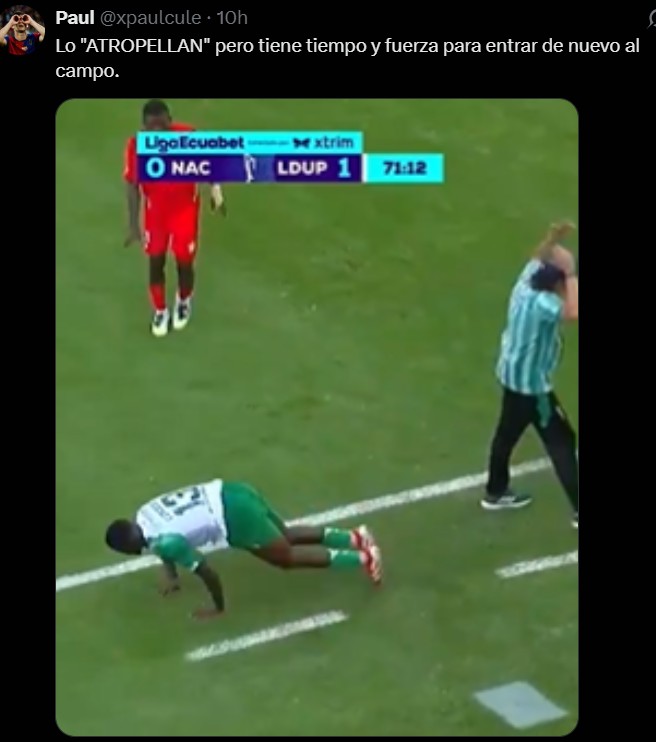 Redes reaccionan video de carrito atropellando a jugador en Ecuador