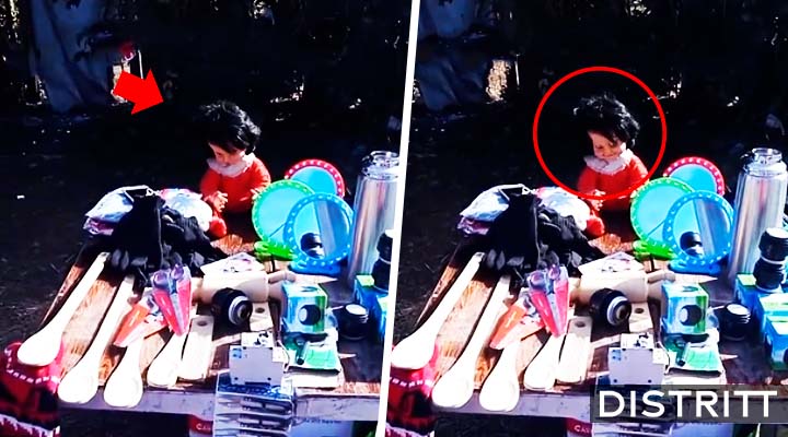 Muñeca sonríe de forma perturbadora en tianguis