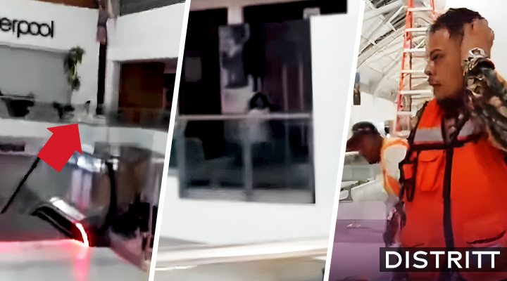 Niña fantasma asusta a trabajadores en plaza comercial |VIDEO
