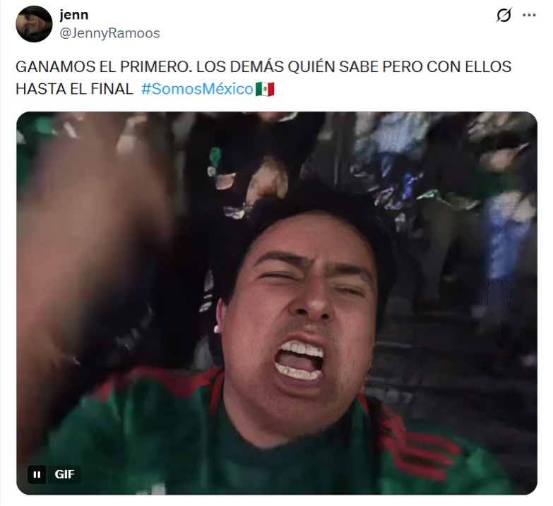 Redes celebran victoria de México
