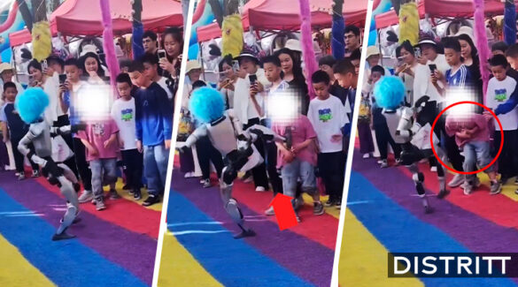 Robot golpea a niño en el estómago durante show |VIDEO