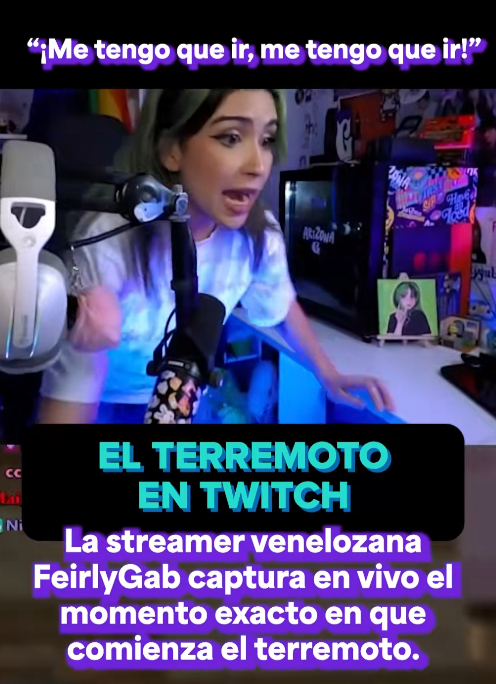 Streamer transmite terremoto en vivo
