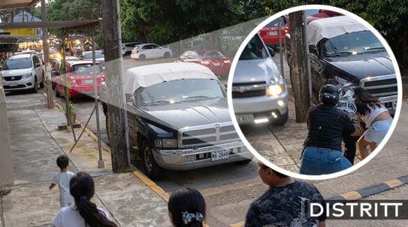 Conductor casi embiste a familia en Veracruz |VIDEO