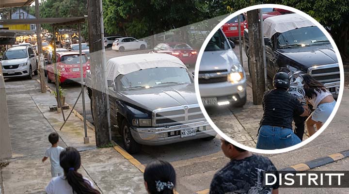 Conductor casi embiste a familia en Veracruz |VIDEO
