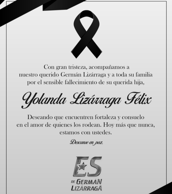 ¿De qué murió Yolanda Lizárraga, hija de Germán Lizárraga?