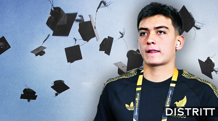 Filtran emotivo video de la graduación de Gilberto Mora de la preparatoria