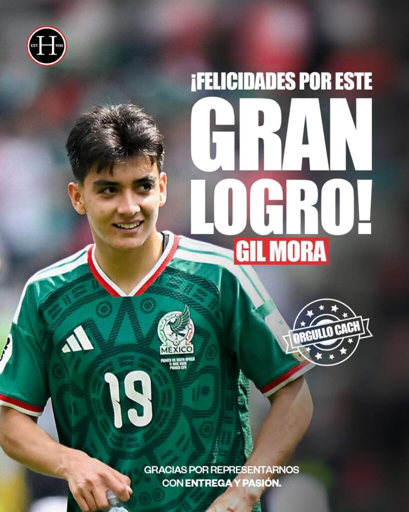 Gilberto Mora combina sus estudios de preparatoria con su participación en la Selección Mexicana.