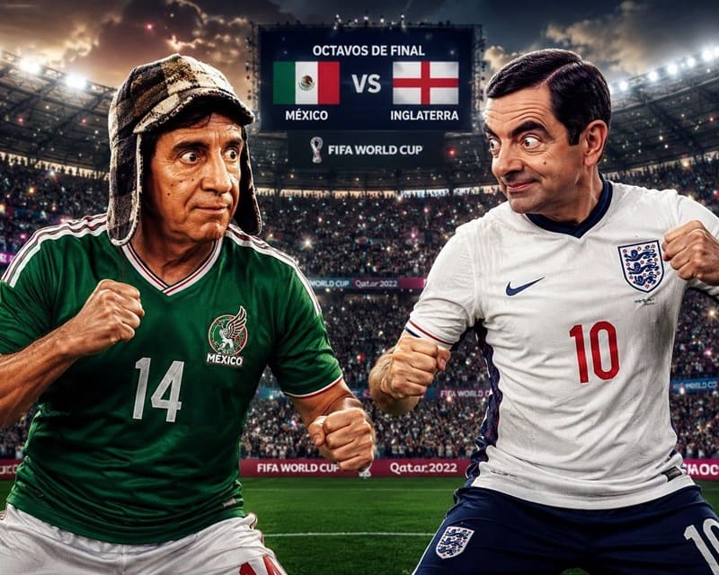 Memes México vs. Inglaterrra Mundial