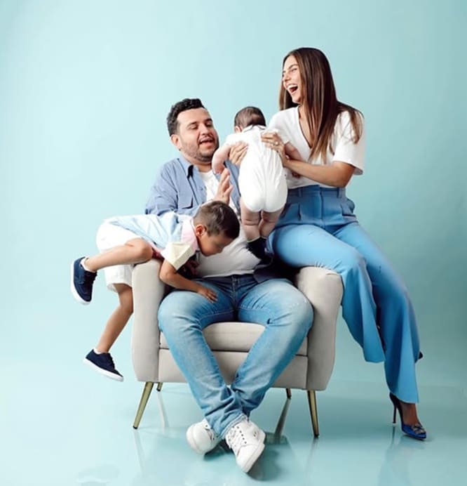 Paloma Llanes y Edén Muñoz hijos