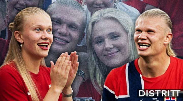 ¿Quién es Gabrielle, la hermana de Erling Haaland que impacta por su parecido?